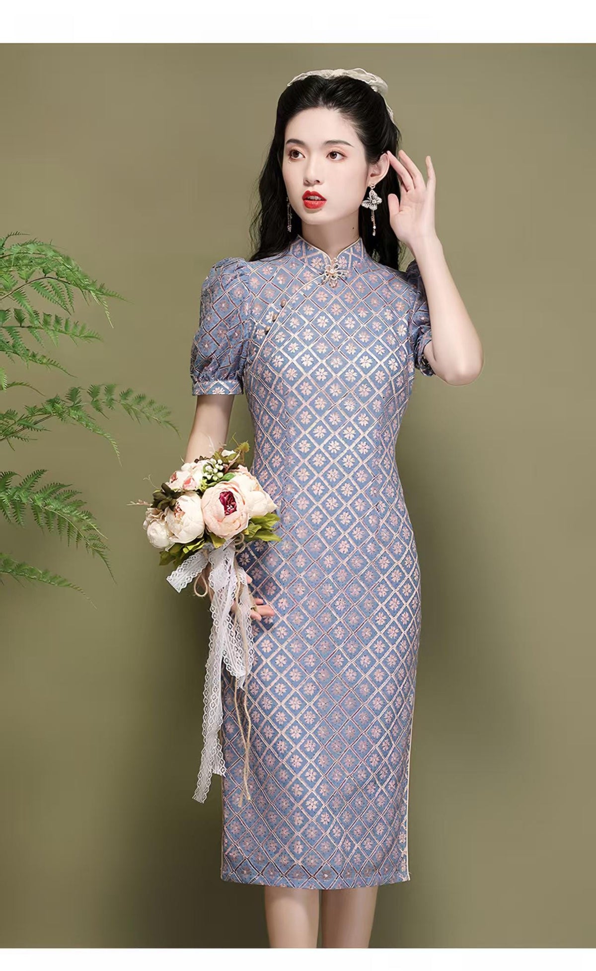 Women's Vintage Qipao Cheongsam Dress – additional product view