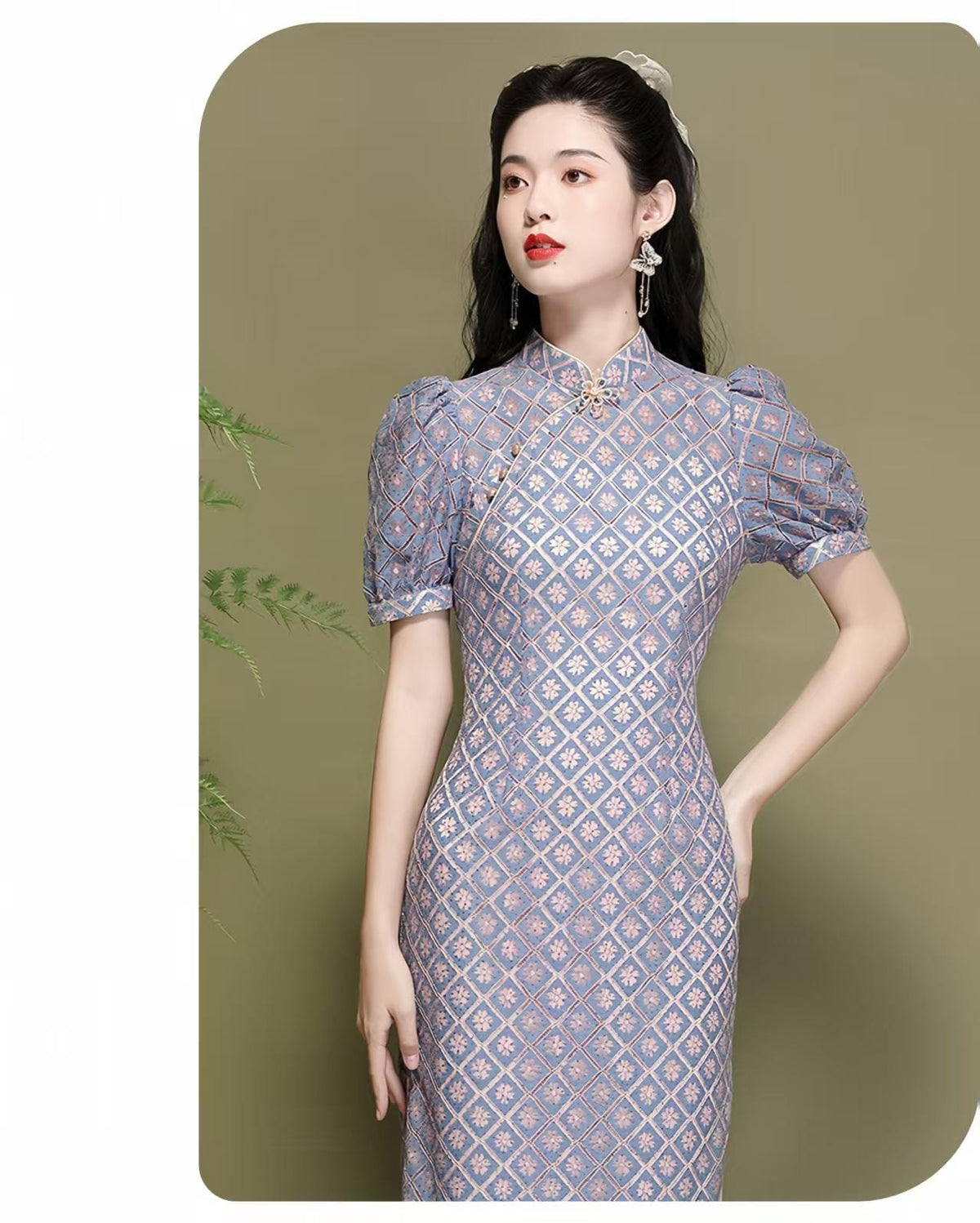 Women's Vintage Qipao Cheongsam Dress – additional product view