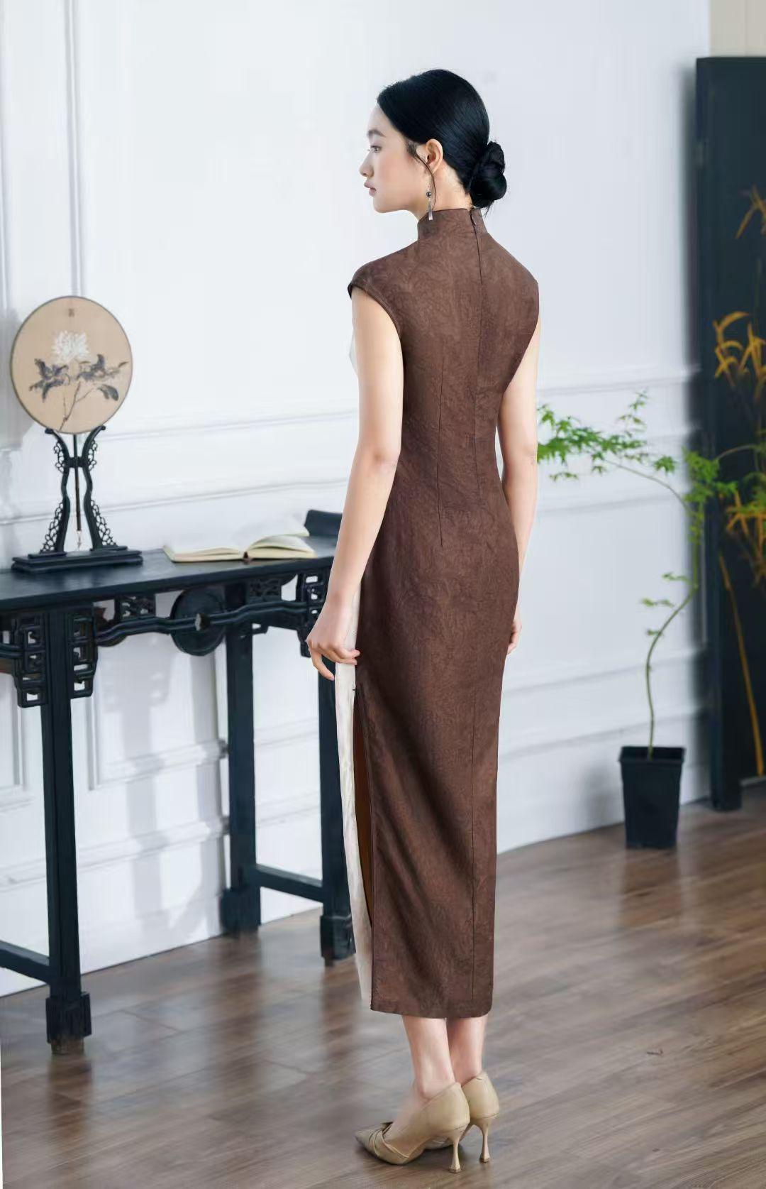 Women's Jacquard Qipao Cheongsam Dress – additional product view