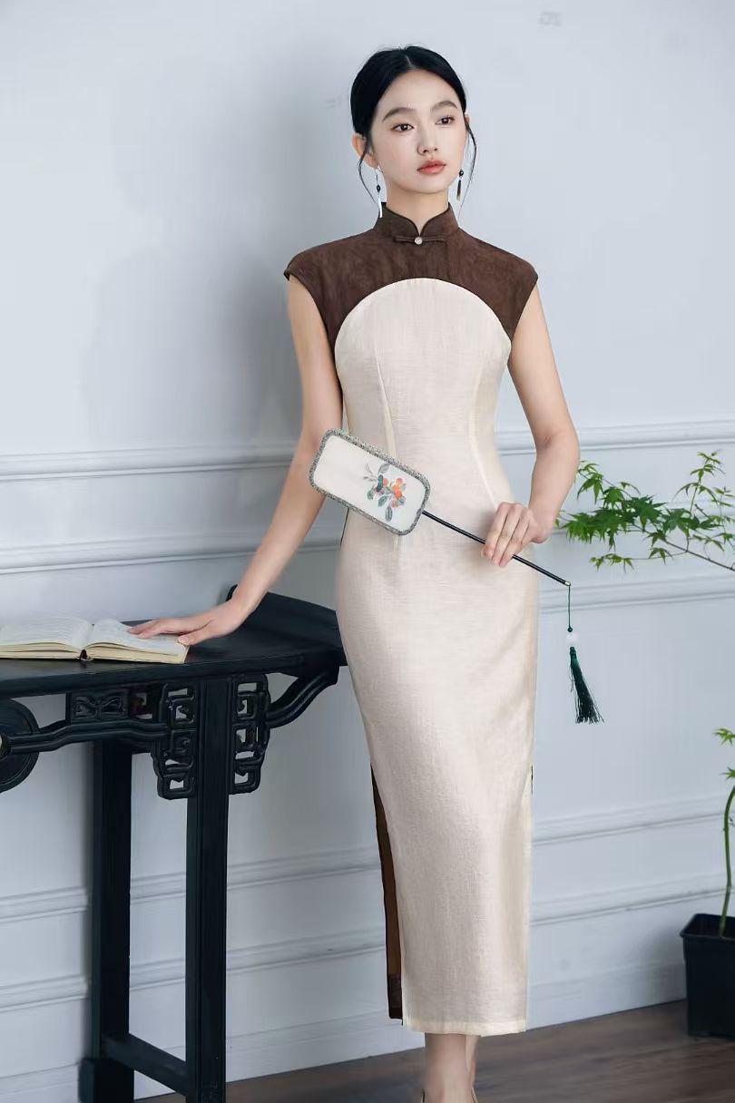 Women's Jacquard Qipao Cheongsam Dress – additional product view