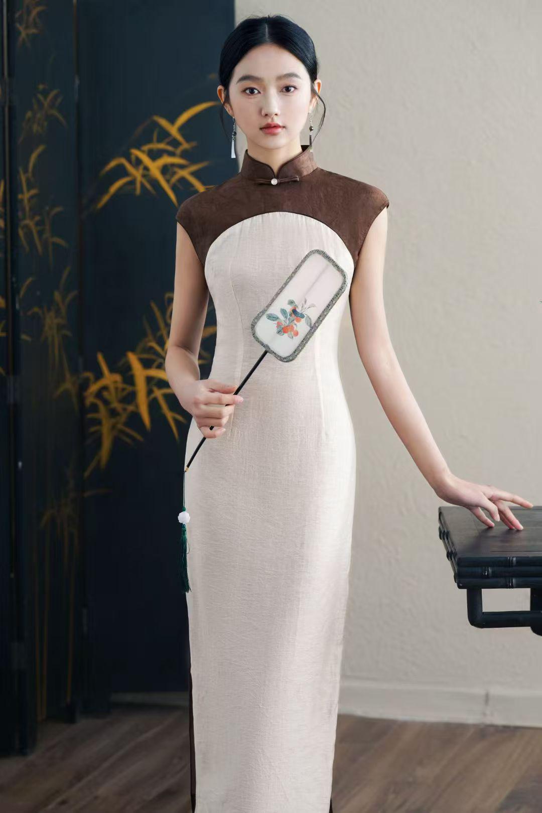 Women's Jacquard Qipao Cheongsam Dress – additional product view