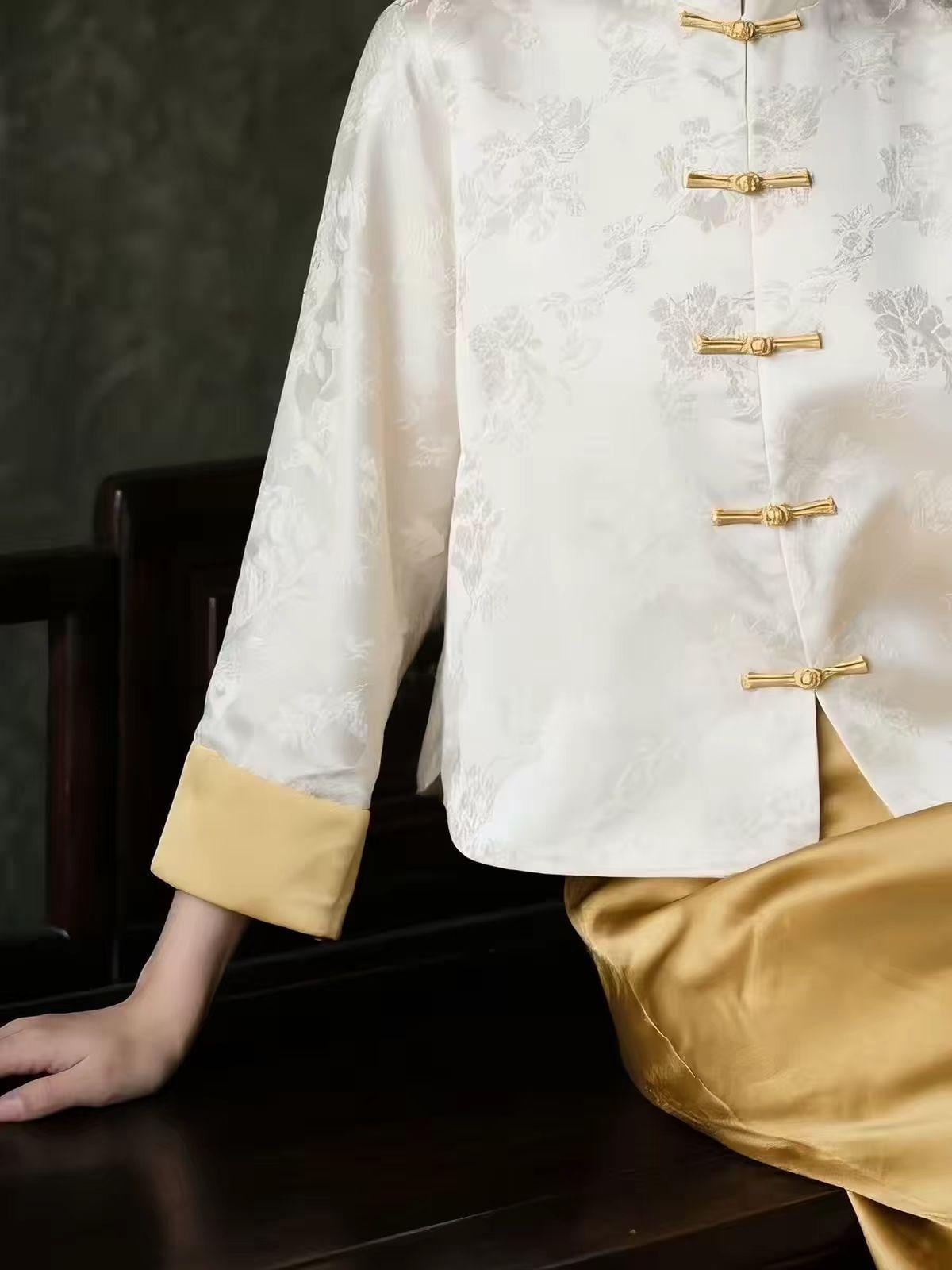 Women's Jacquard Brocade Chinese Tang Jacket – additional product view