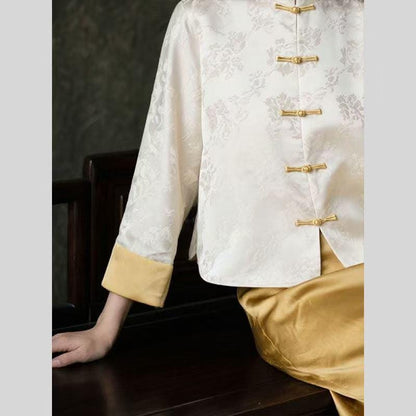 Women's Jacquard Brocade Chinese Tang Jacket – additional product view